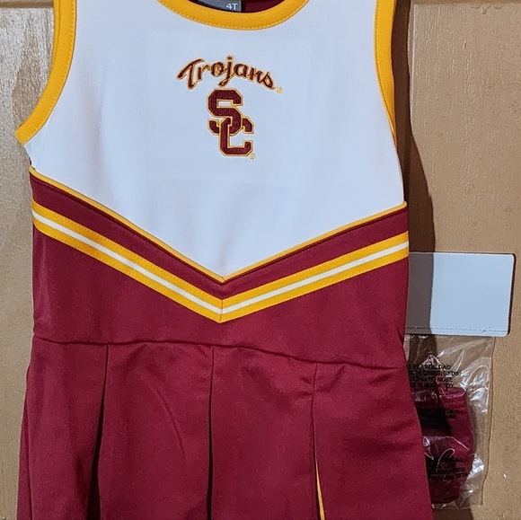 USC TROJANS NIKE HIGH QUALITY STITCHED TODDLER CHEERLEADER DRESS SET - Picture 2 of 10